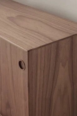 Sibast No 11 sideboard, oljad valnöt, svart - svart