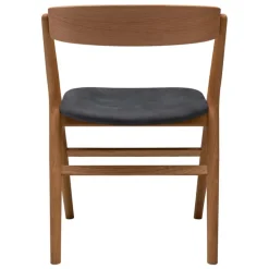 Sibast No 9 stol, oljad ek - antracitläder