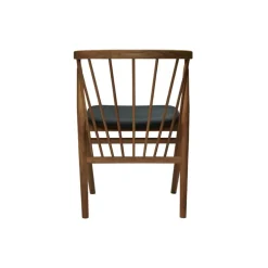 Sibast No 8 stol, oljad ek - antracitläder