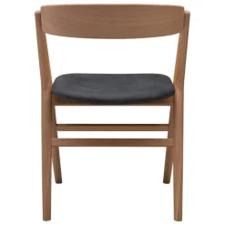 Sibast No 9 stol, rökt ek - antracitläder