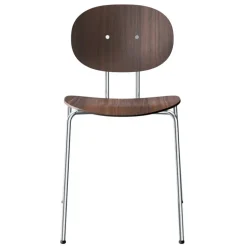 Sibast Piet Hein stol, krom - lackerad valnöt