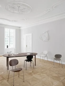 Sibast Piet Hein stol, krom - lackerad valnöt