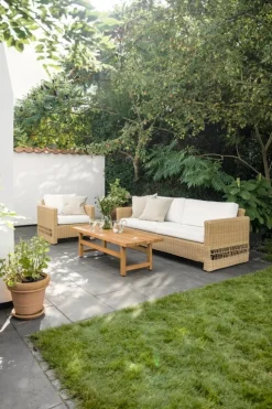 Sika-Design Carrie soffa, naturlig - vit