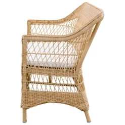 Sika-Design Charlot 3-sits soffa, naturlig - vit