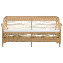 Sika-Design Charlot 3-sits soffa, naturlig - vit