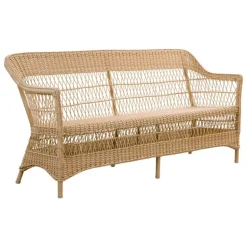 Sika-Design Charlot 3-sits soffa, naturlig - vit