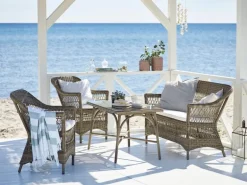 Sika-Design Charlot 2-sits soffa, antikgrå - vit