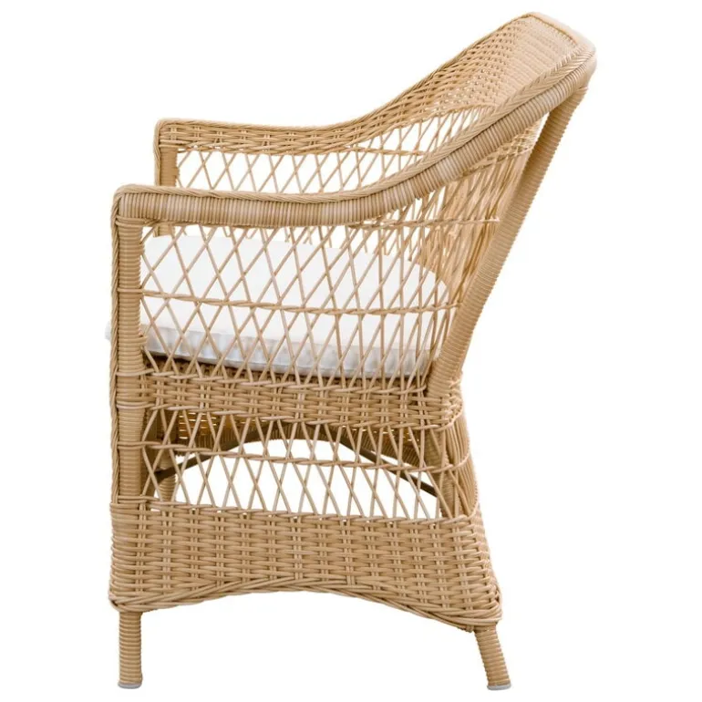 Sika-Design Charlot 2-sits soffa, naturlig - vit