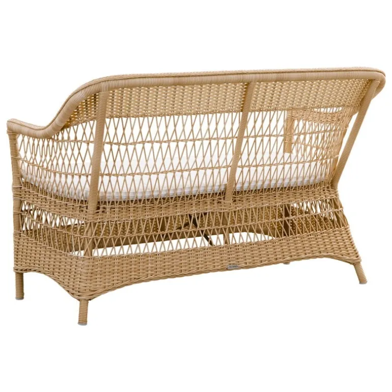 Sika-Design Charlot 2-sits soffa, naturlig - vit