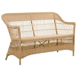 Sika-Design Charlot 2-sits soffa, naturlig - vit