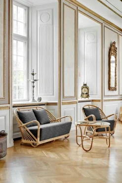 Sika-Design Charlottenborg stol, naturlig rotting - ljusgrön