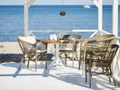 Sika-Design Emma stol, antikgrå - vit