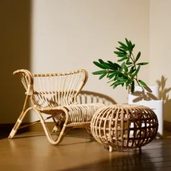 Sika-Design Fox fåtölj, naturlig rotting