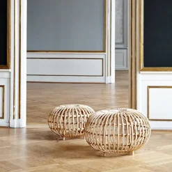 Sika-Design Franco Albini fotpall, liten, naturlig rotting