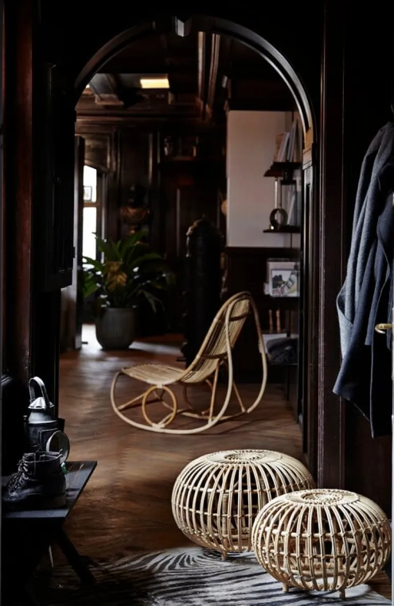 Sika-Design Franco Albini Exterior stor fotpall, naturell