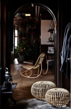 Sika-Design Franco Albini Exterior liten fotpall, naturell