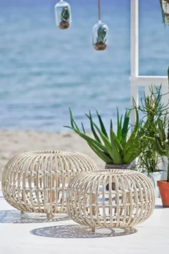 Sika-Design Franco Albini Exterior stor fotpall, vit