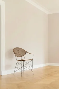 Sika-Design Funky matstol, hasselnötsfärgad rotting