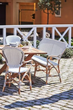 Sika-Design Isabell stol med armstöd, vit