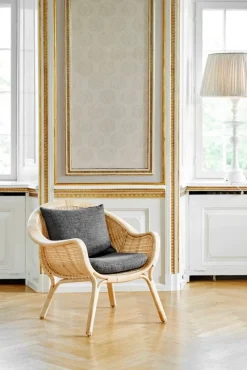 Sika-Design Madame fåtölj, naturlig rotting - mörkgrå