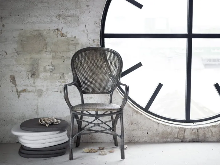 Sika-Design Rossini karmstol, taupe rotting