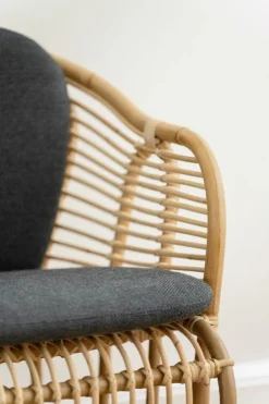 Sika-Design Swing fåtölj, naturlig rotting - mörkgrå