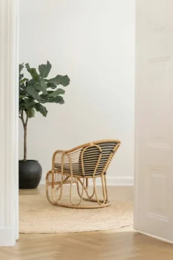 Sika-Design Swing fåtölj, naturlig rotting - mörkgrå