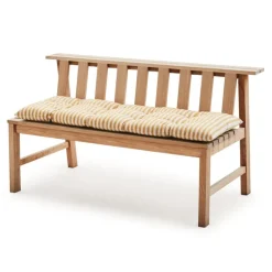 Skagerak Barriere utomhuskudde, 125 x 43 cm, gyllengul rand