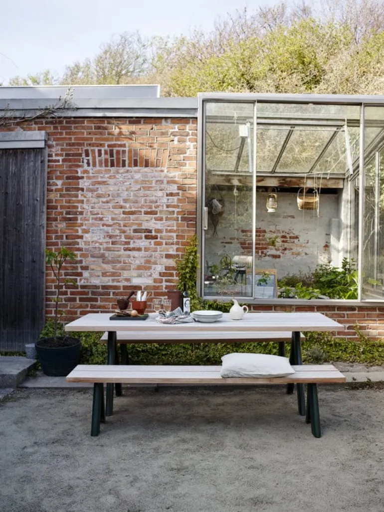 Skagerak Overlap bänk, grön bas