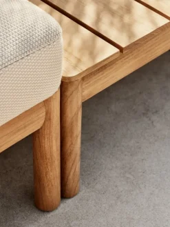 Skagerak Tradition förlängningsmodul, teak - ljus sand