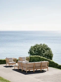 Skagerak Tradition hörnmodul, teak - ljus sand