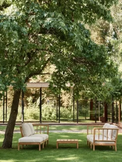 Skagerak Tradition ändmodul, teak - ljus sand