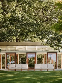 Skagerak Tradition ändmodul, teak - ljus sand