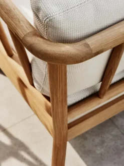 Skagerak Tradition ändmodul, teak - ljus sand