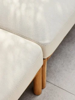 Skagerak Tradition ändmodul, teak - ljus sand