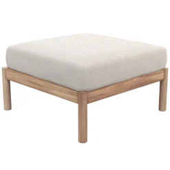 Skagerak Tradition sittpuff/fotpall, teak - ljus sand