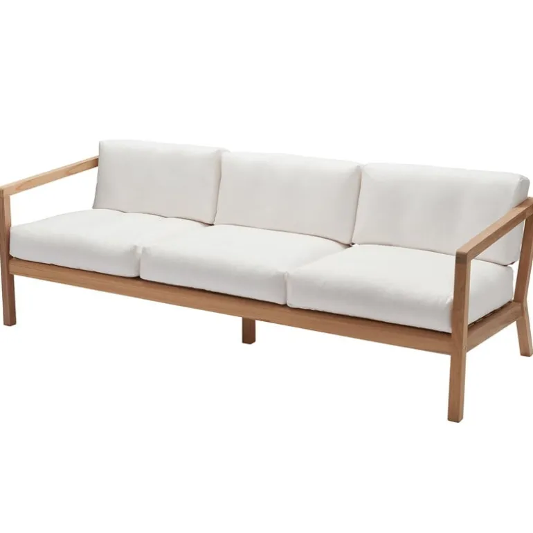 Skagerak Virkelyst tresitsig soffa, teak - vit
