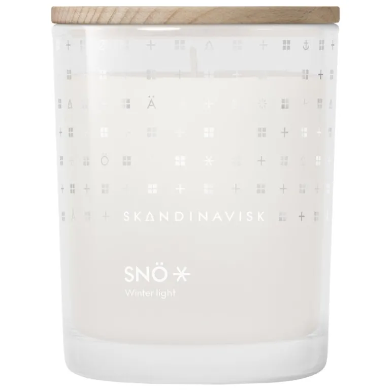 Skandinavisk Doftljus med lock, SNÖ, stort, specialutgåva