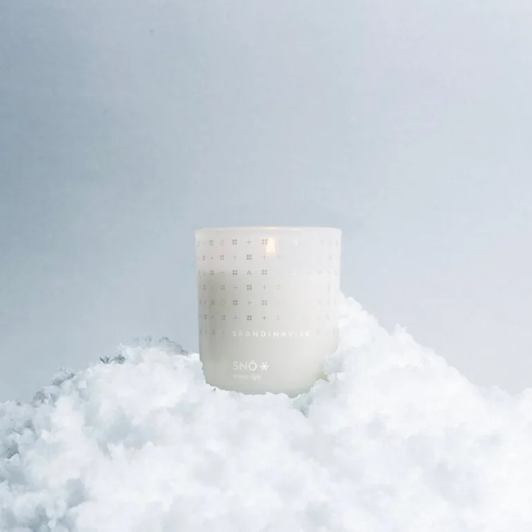 Skandinavisk Doftljus med lock, SNÖ, stort, specialutgåva