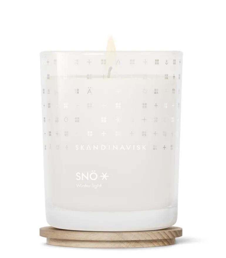 Skandinavisk Doftljus med lock, SNÖ, stort, specialutgåva
