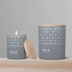 Skandinavisk FJÄLL stort doftljus med lock