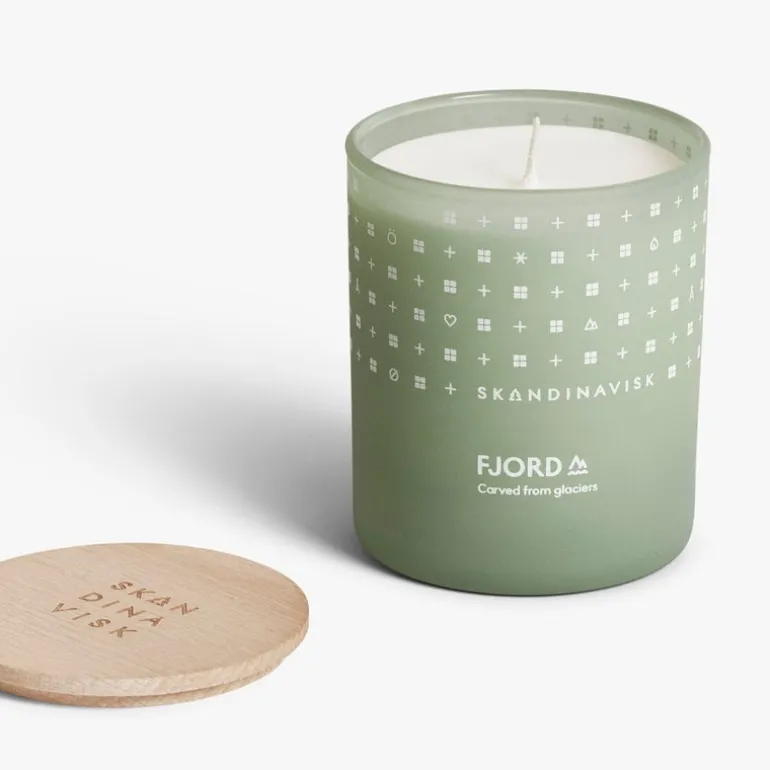 Skandinavisk FJORD doftljus med lock, stort