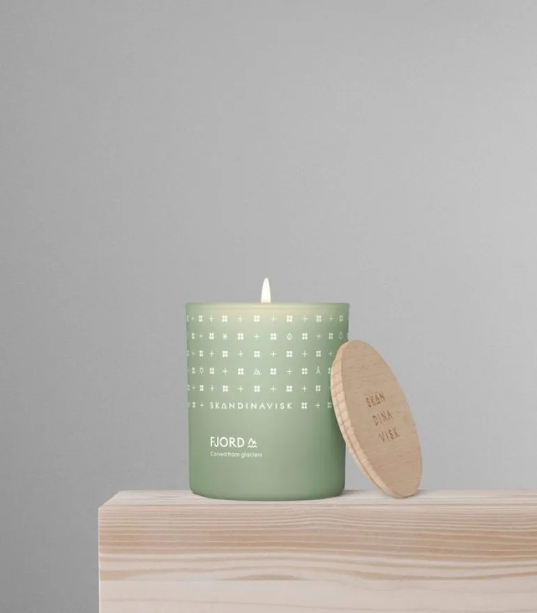 Skandinavisk FJORD doftljus med lock, stort