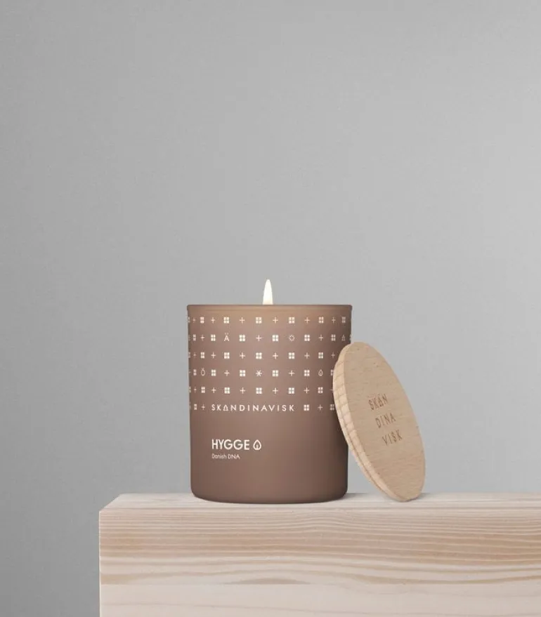 Skandinavisk HYGGE doftljus med lock, stort