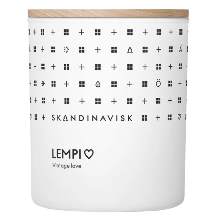 Skandinavisk LEMPI doftljus med lock, stort