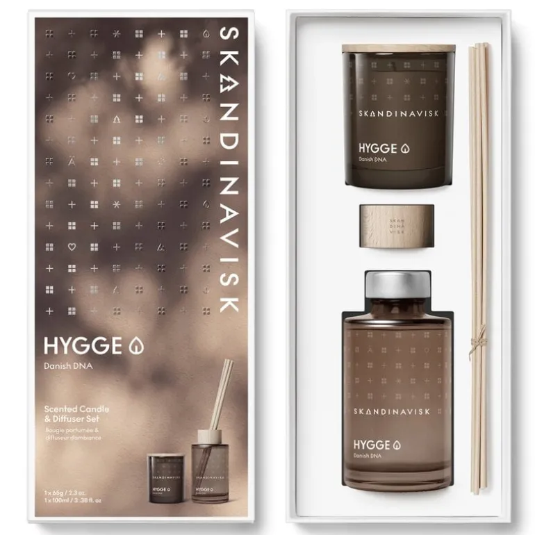 Skandinavisk Set med doftljus och doftspridare, HYGGE