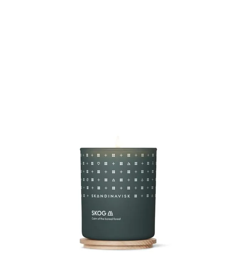 Skandinavisk SKOG doftljus med lock, stort