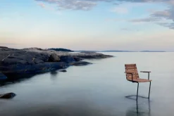 Skargaarden Grinda stol, teak - svart stål