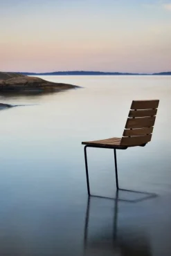 Skargaarden Grinda stol, teak - svart stål