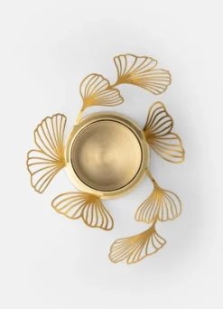 Skultuna BK.FLWR ljushållare, mässing